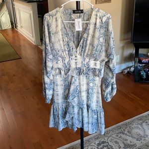 Fabrik Snake Print Dress